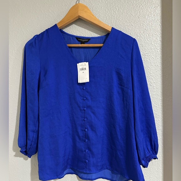 Banana republic  3/4 sleeve  blouse new with tags size  XS - Picture 1 of 6